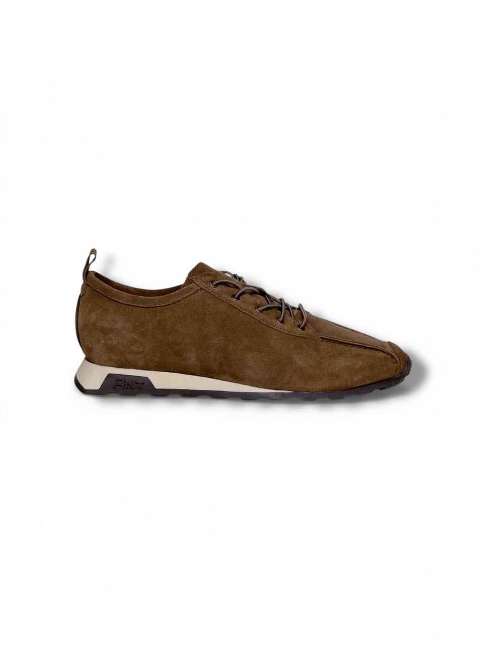 Leather sneakers Umber side profile