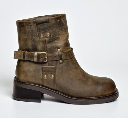 BIKER BOOTS BROWN