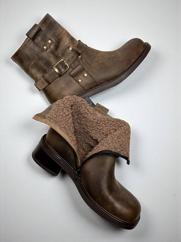 BIKER BOOTS BROWN