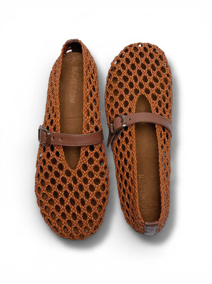 BALLET FLATS BROWN