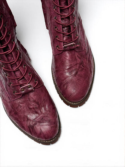 BOOTS REBEL BURGUNDY