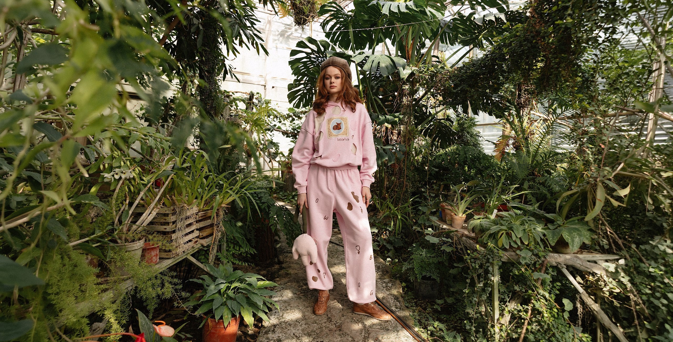 Handmade HAMELEON footwear in a playful botanical editorial inspired by colour, creativity, and personal style