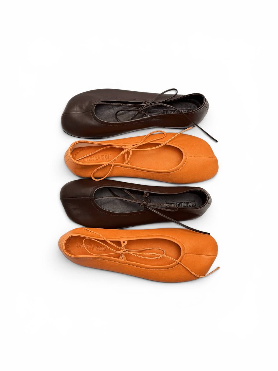 Amber and Umber ballet flats by HAMELEON