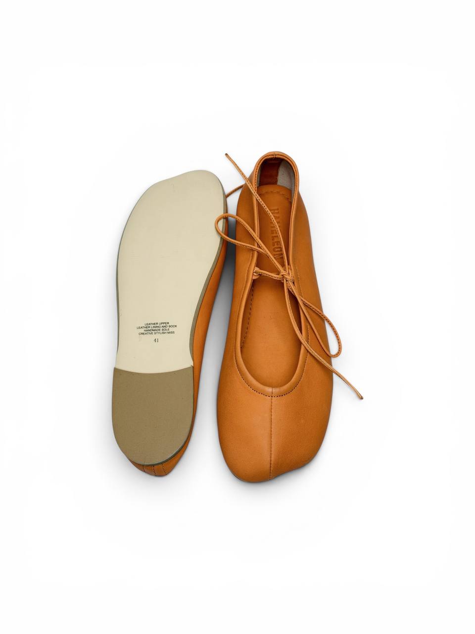 Amber ballet flats outsole detail
