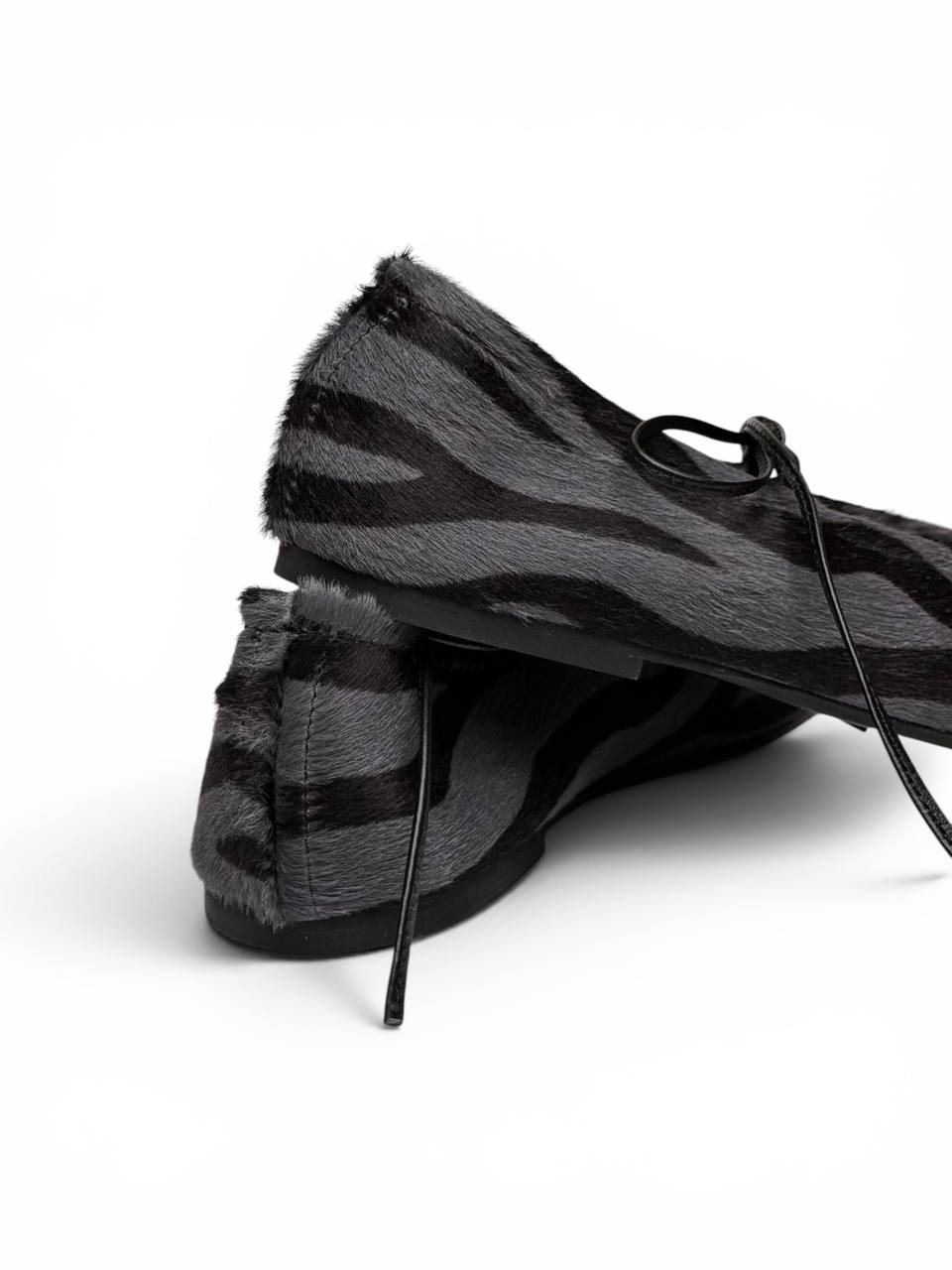 Rear view of Ballet Flats Eclipse handmade leather shoes