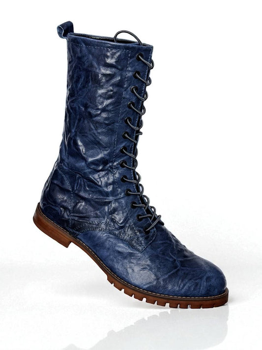 Leather boots front view structured minimal design HameleonShoes