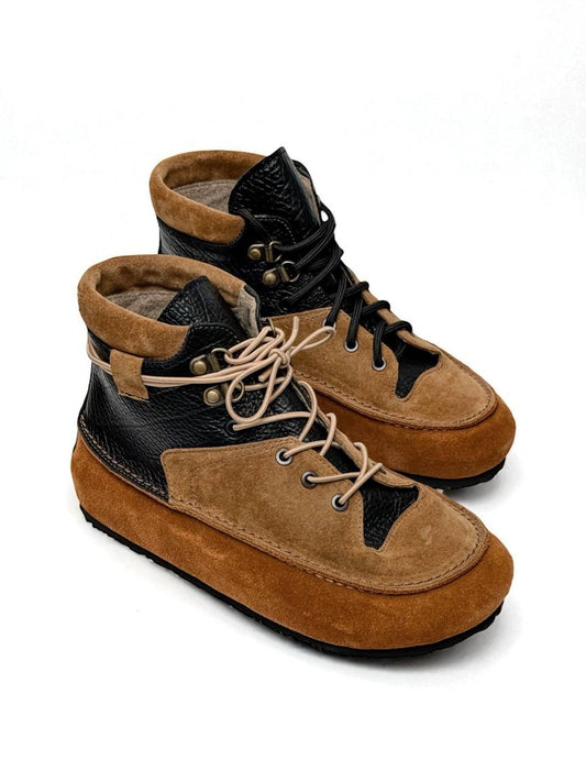 Kiona Shadow boots lace detail HameleonShoes