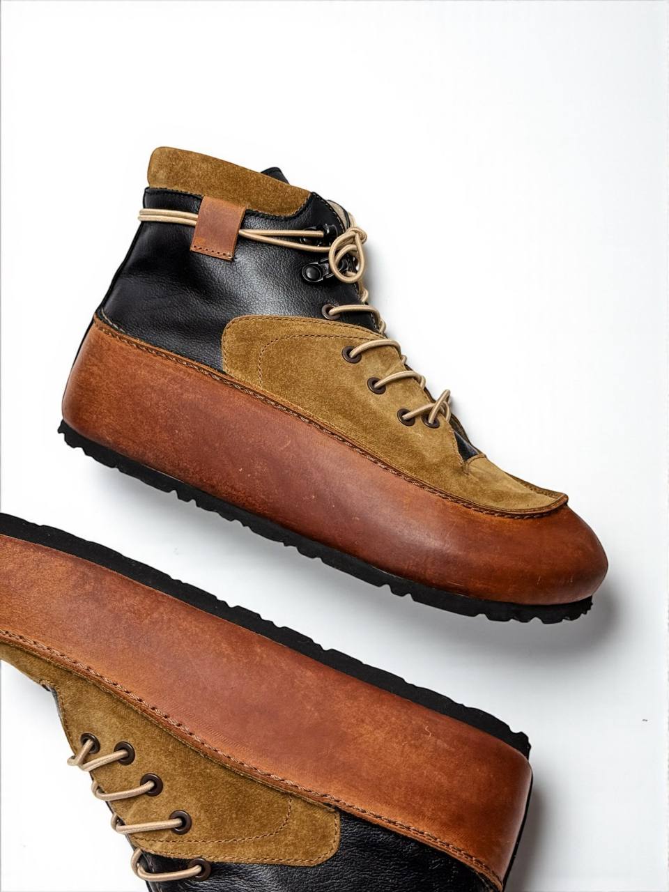 Leather boots Kiona Terra side profile