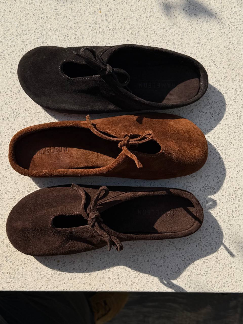 Brown and black suede mules Lulu by HAMELEON