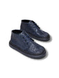 Dark blue Desert Boots Midnight in textured Italian leather with EVA soles.
