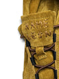 Handmade detail of Flow Ochre sneakers by HAMELEON