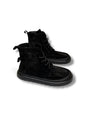 Black suede Boots Coal by HAMELEON shown in three-quarter view