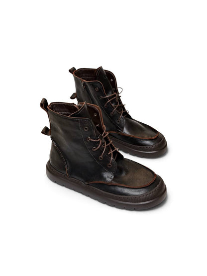 Boots Terra leather pair shown from a three-quarter angle