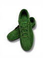 Pair of green suede sneakers HAMELEON ミニマル デザイン