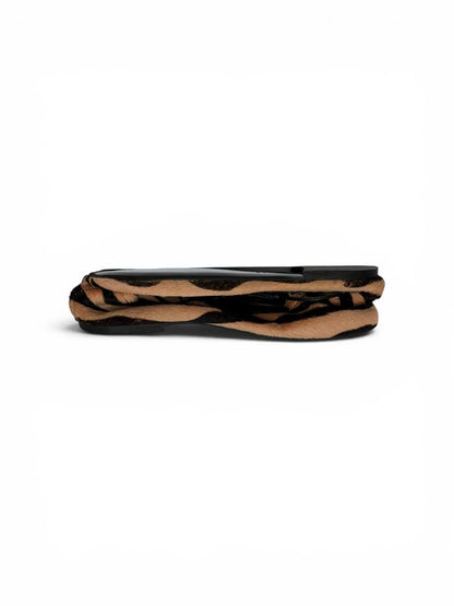 Women’s tiger print ballet flats side angle アニマル柄 シューズ