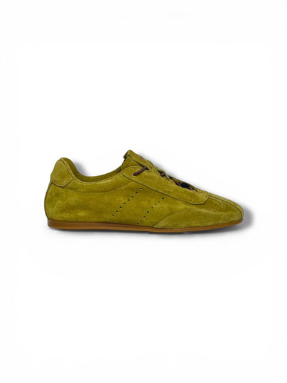 Minimal olive sneakers side profile HAMELEON