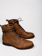 Handmade leather boots Embercore front view HameleonShoes