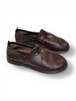 Handmade leather loafers Artisan front view HameleonShoes