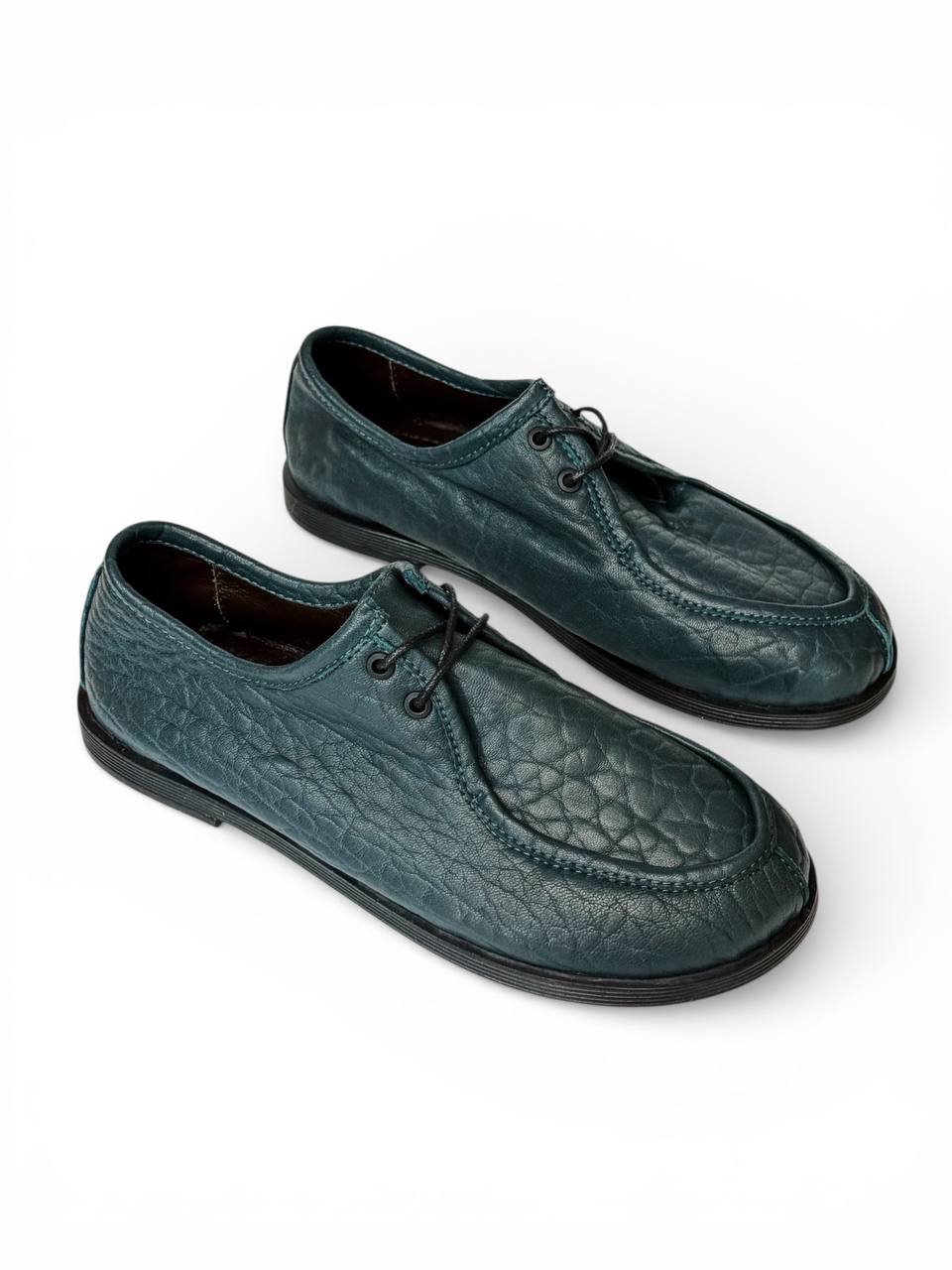 Handmade leather walkers Meadow front view HameleonShoes
