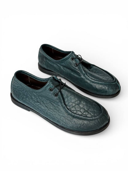 Handmade leather walkers Meadow front view HameleonShoes