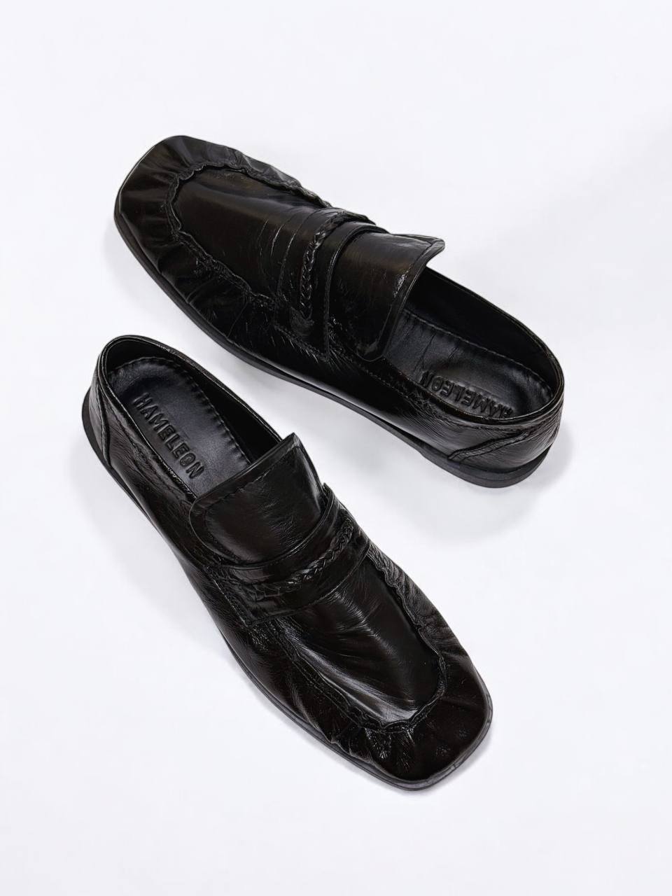 Soft Italian patent leather loafers for women