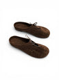 Lulu Mosaic textured suede mules top view HAMELEON
