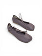 Front detail of Moonstone artisan ballet flats by HAMELEON