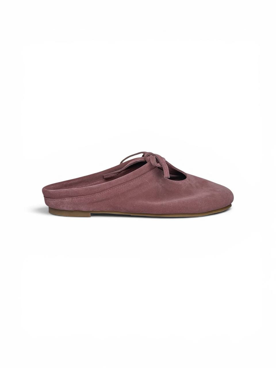 Mules LULU Rose Dust with a minimalist low-top silhouette