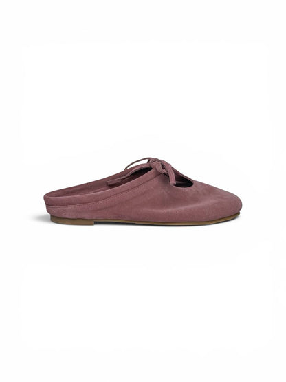 Mules LULU Rose Dust with a minimalist low-top silhouette