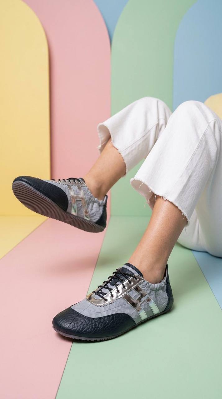 Gray anatomical sneakers Oslo by HAMELEON