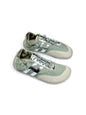 Anatomical Sneakers Reykjavik in sage green leather with silver details