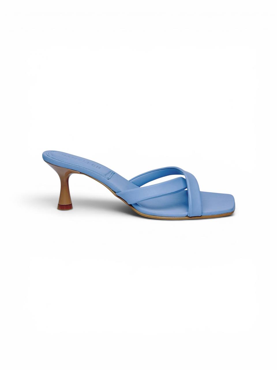 Celeste leather mules side view