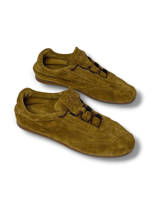 Soft sneakers Flow Ochre in Italian suede by HAMELEON