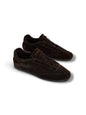 Brown sneakers in soft Italian suede by HAMELEON