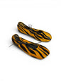 Yellow tiger print leather ballet flats bold minimal style HameleonShoes