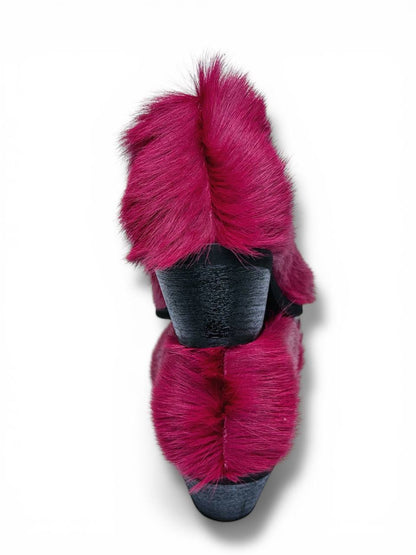 Elegant heel velvet shoes refined silhouette