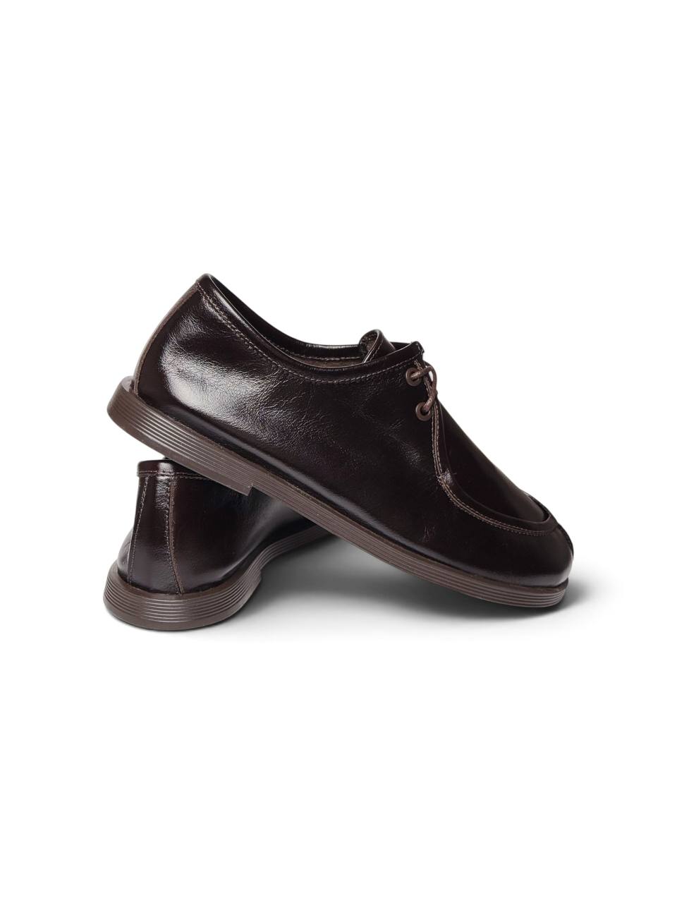 Walkers Cacao brown leather shoes with flexible EVA sole
