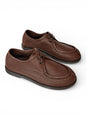 Leather walker shoes front view comfortable design